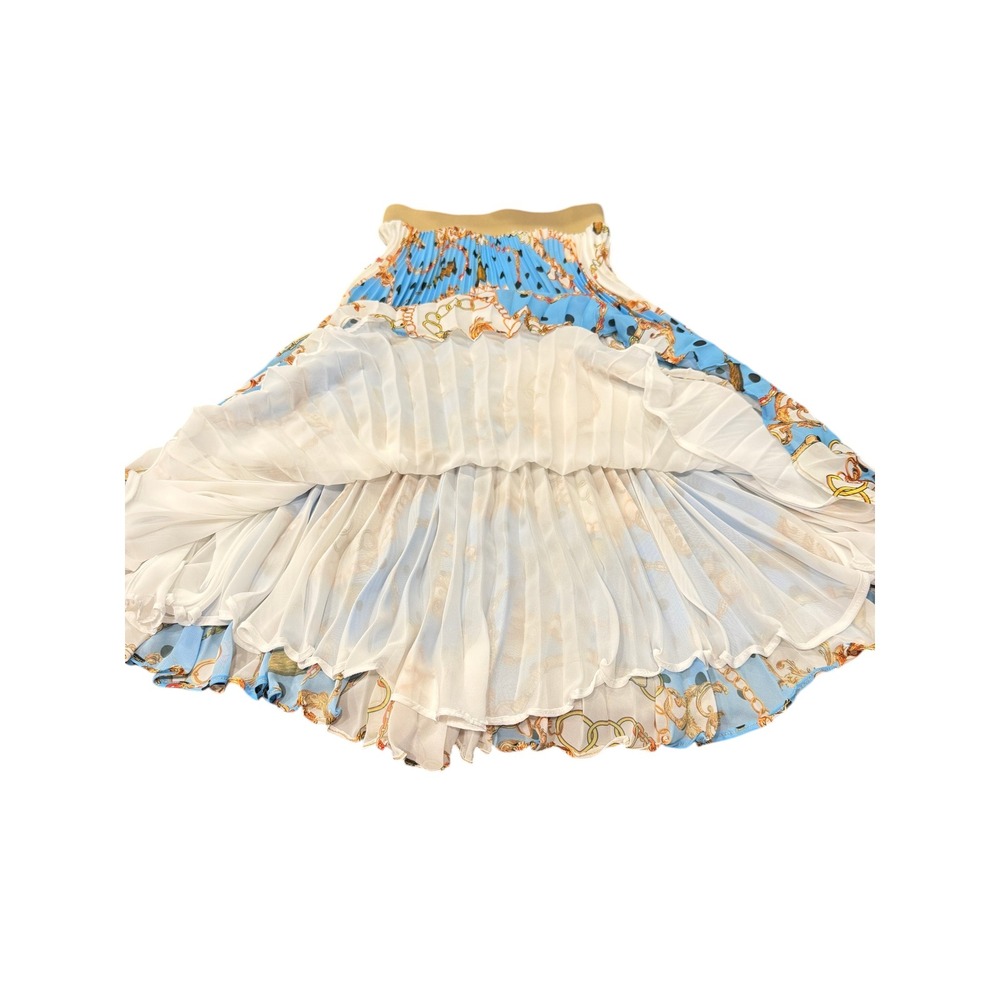 Loyd/Ford LA*SKRTS Pleated Chiffon Midi Skirt Size 1 (SM) Designer Luxury Chain - Picture 7 of 12